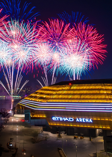 New Year’s Eve Fireworks by the Yas Bay Waterfront